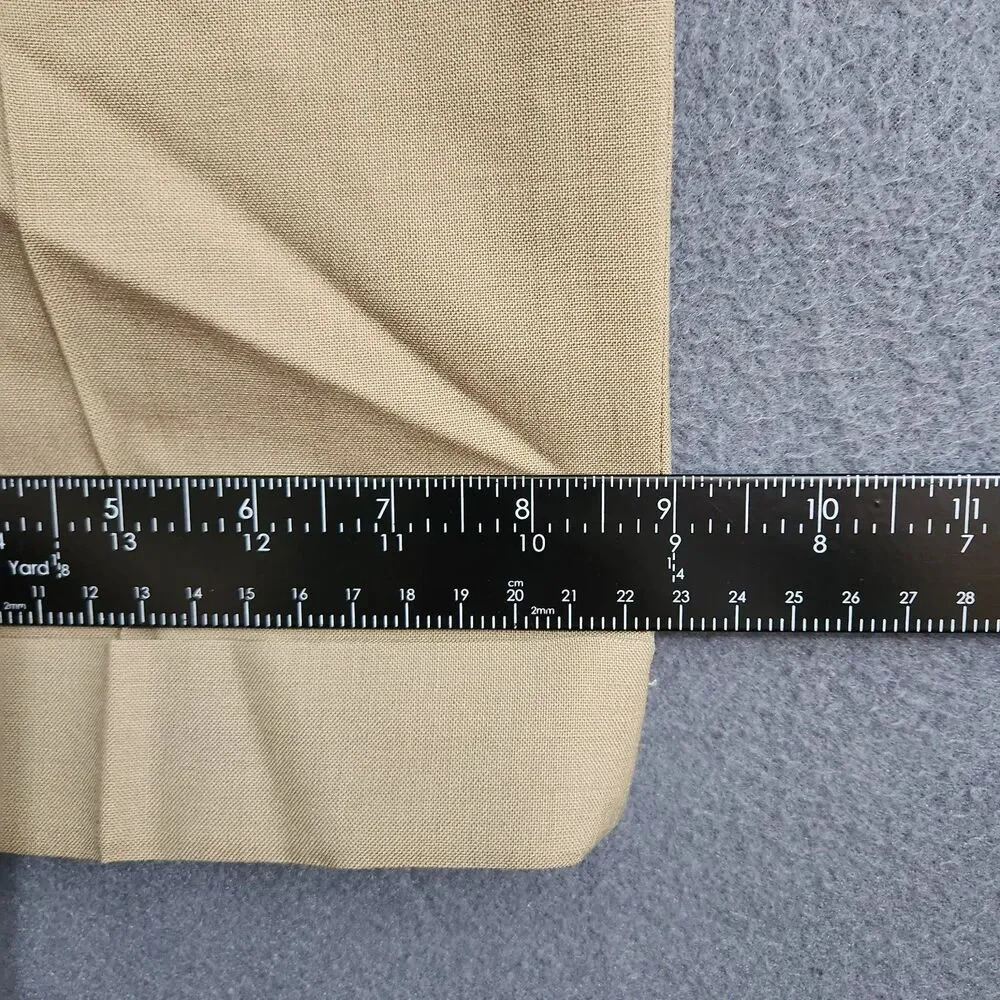 Lauren Ralph Lauren Men 40(41)X34 Tan Total Comfort Pleated Dress Pants